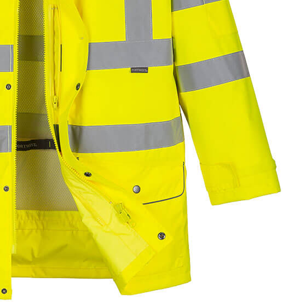 Hi Vis Yellow 7-in-1 Traffic Jacket - S427